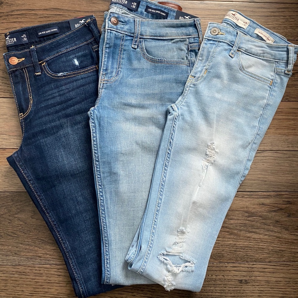 Hollister Low Rise Super Skinny Jean Bundle